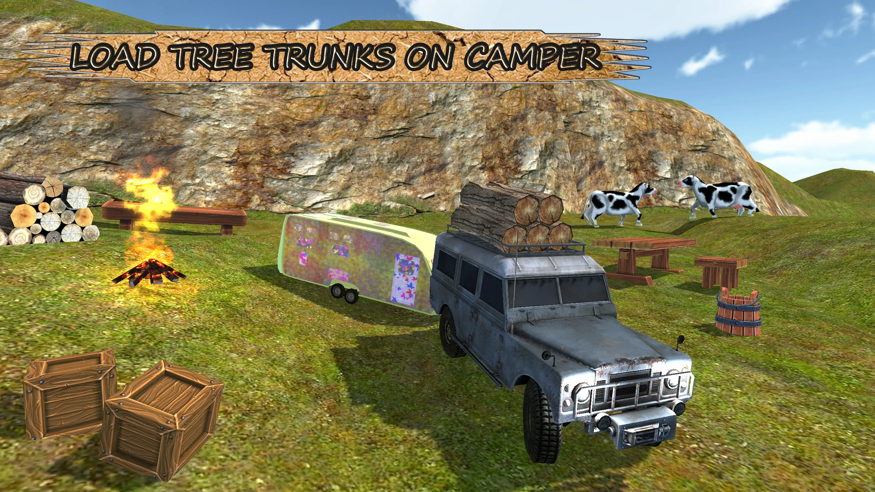 Oceanside Camper Van Truck 3D screenshot